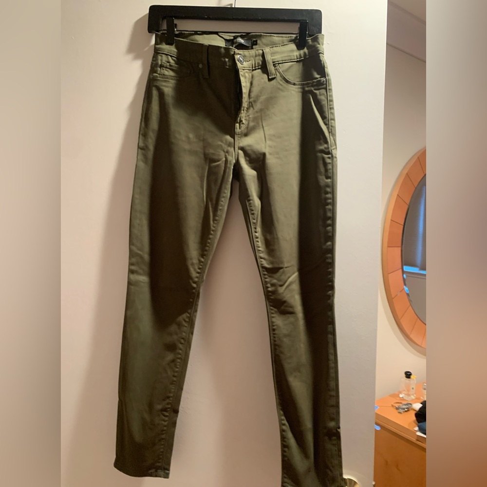 Hudson NICO Super Skinny Olive Jeans Size 28